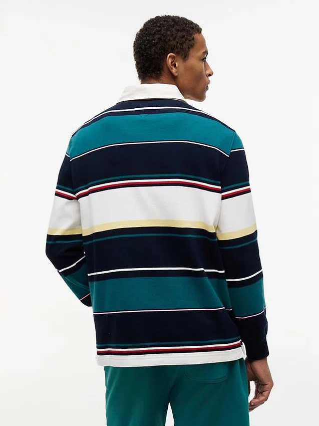 Polo de rugby a rayas holgado de Tommy Jeans Polo de rugby a rayas holgado de Tommy Jeans