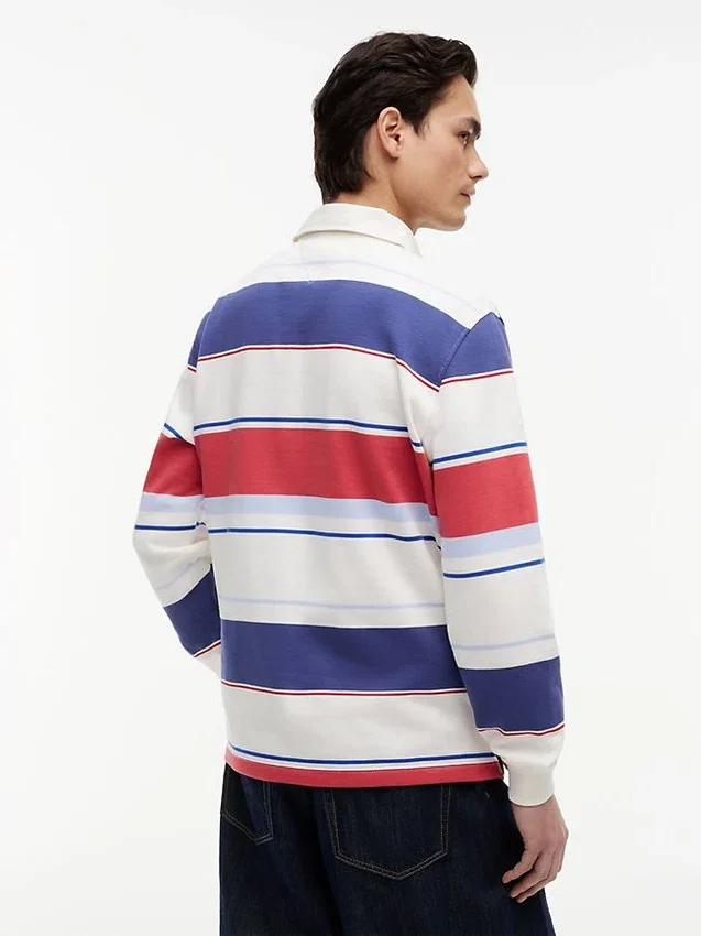 Polo de rugby a rayas holgado de Tommy Jeans Polo de rugby a rayas holgado de Tommy Jeans