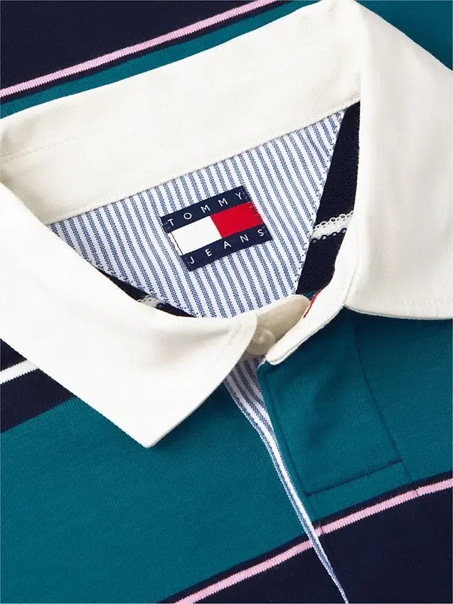 Polo de rugby a rayas holgado de Tommy Jeans Polo de rugby a rayas holgado de Tommy Jeans