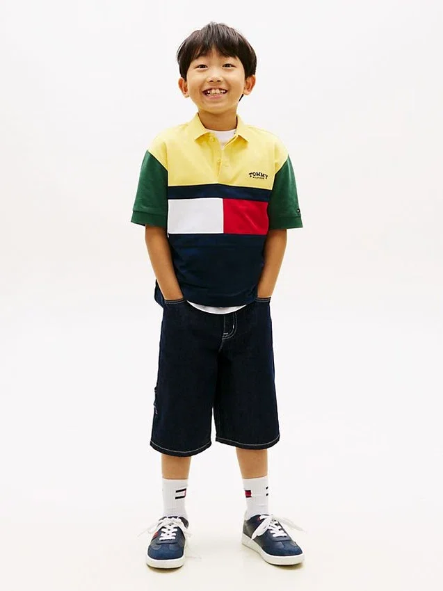 Polo de rugby con bloques de color para niño Polo de rugby con bloques de color para niño