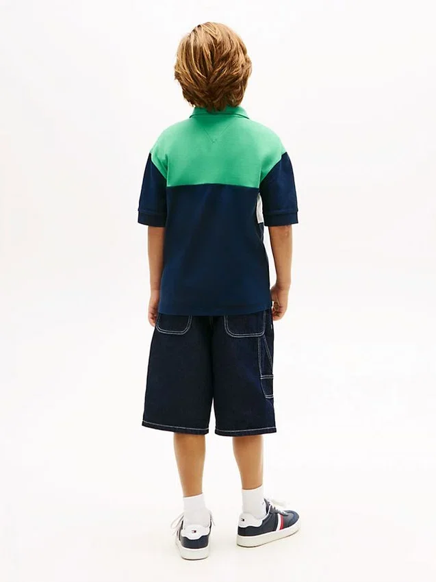Polo de rugby con bloques de color para niño Polo de rugby con bloques de color para niño