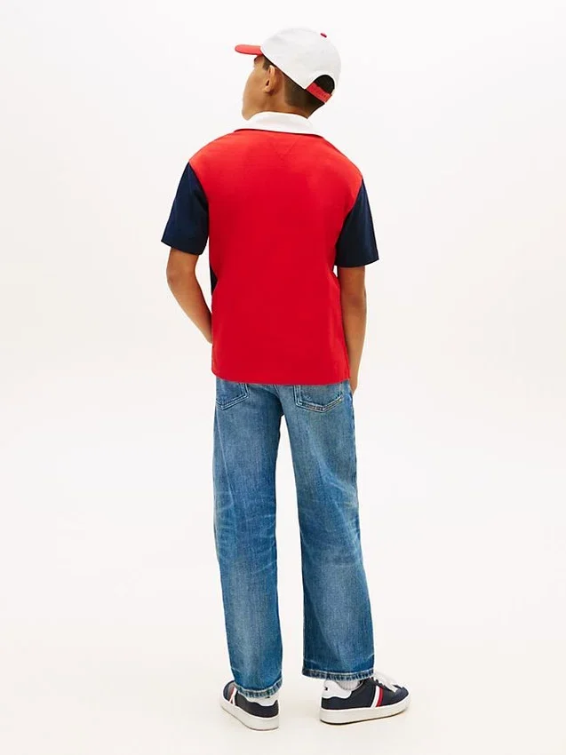 Polo de rugby con bloques de color para niño Polo de rugby con bloques de color para niño