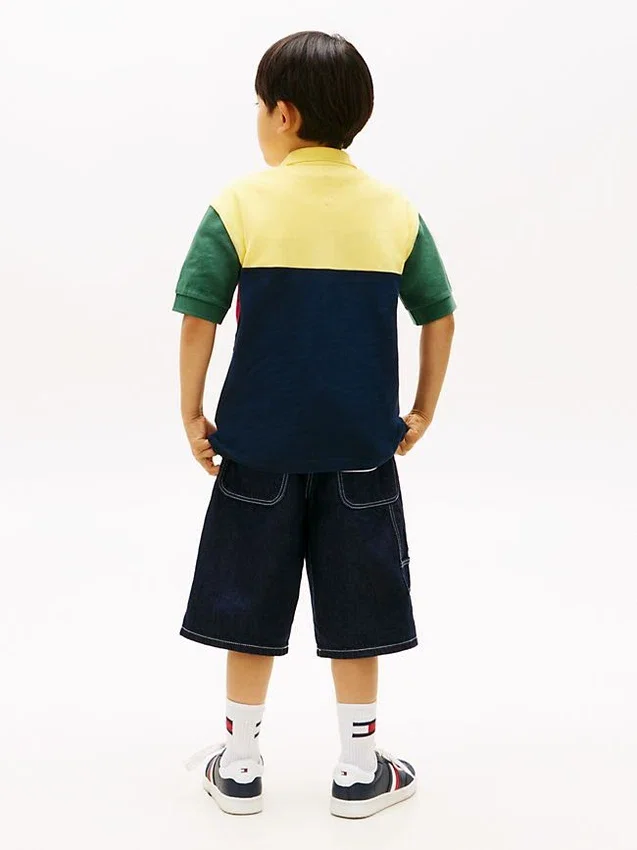 Polo de rugby con bloques de color para niño Polo de rugby con bloques de color para niño