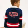 Polo de rugby con rayas y logotipo para niño Polo de rugby con rayas y logotipo para niño