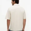Polo de rugby de jersey de crepé de corte oversize