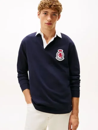 Polo de rugby Hilfiger Crest de corte holgado