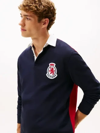 Polo de rugby Hilfiger Crest de corte holgado