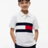 Polo elástico con bandera y bloques de color para niño Polo elástico con bandera y bloques de color para niño