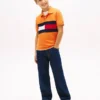 Polo elástico con bandera y bloques de color para niño Polo elástico con bandera y bloques de color para niño