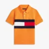 Polo elástico con bandera y bloques de color para niño Polo elástico con bandera y bloques de color para niño