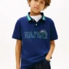 Polo elástico con el logotipo de Hilfiger para niño Polo elástico con el logotipo de Hilfiger para niño