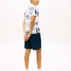 Polo elástico con logo integral para niños