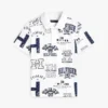 Polo elástico con logo integral para niños