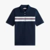 Polo elástico de rayas anchas de corte regular Polo elástico de rayas anchas de corte regular