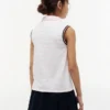 Polo elástico sin mangas a rayas para niños Polo elástico sin mangas a rayas para niños