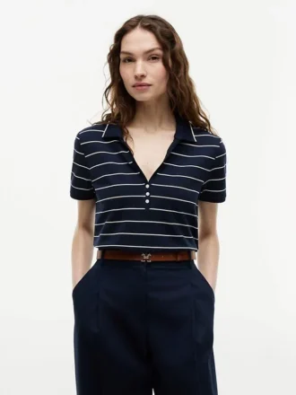 Polo Henley de piqué ligero