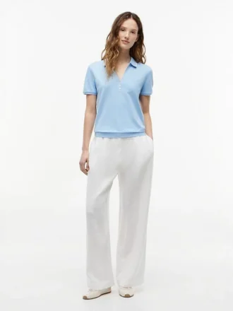 Polo Henley de piqué ligero