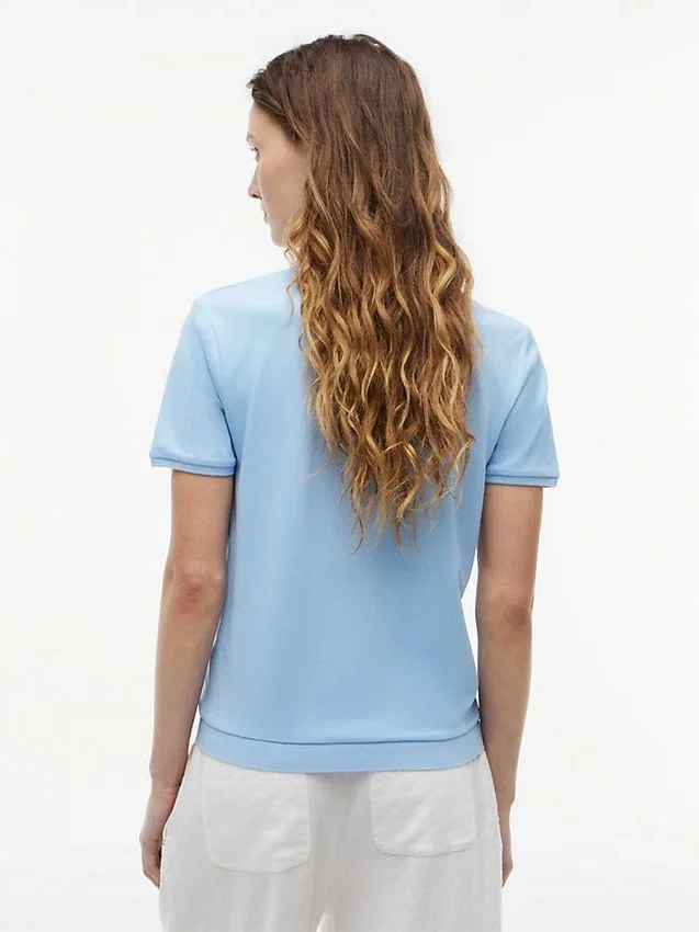 Polo Henley de piqué ligero Polo Henley de piqué ligero