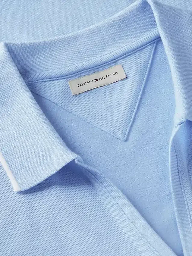Polo Henley de piqué ligero Polo Henley de piqué ligero