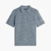 Polo holgado jaspeado de New York Label Polo holgado jaspeado de New York Label