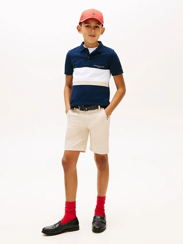 Polo infantil con bloques de color Polo infantil con bloques de color