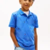 Polo infantil con estampado de banderas