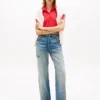 Polo Tommy Jeans de corte recto y largo corto Polo Tommy Jeans de corte recto y largo corto