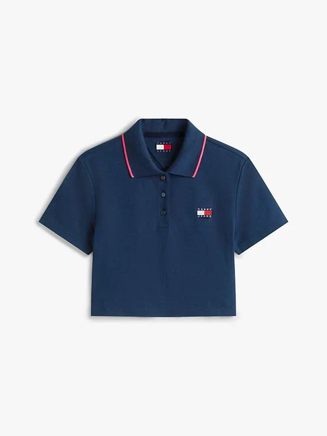 Polo Tommy Jeans de corte recto y largo corto Polo Tommy Jeans de corte recto y largo corto