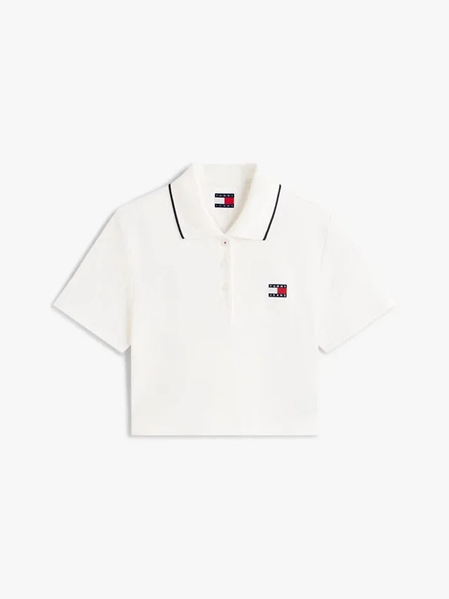 Polo Tommy Jeans de corte recto y largo corto Polo Tommy Jeans de corte recto y largo corto