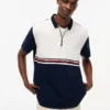 Polo Tommy Jeans Relaxed con cremallera de un cuarto