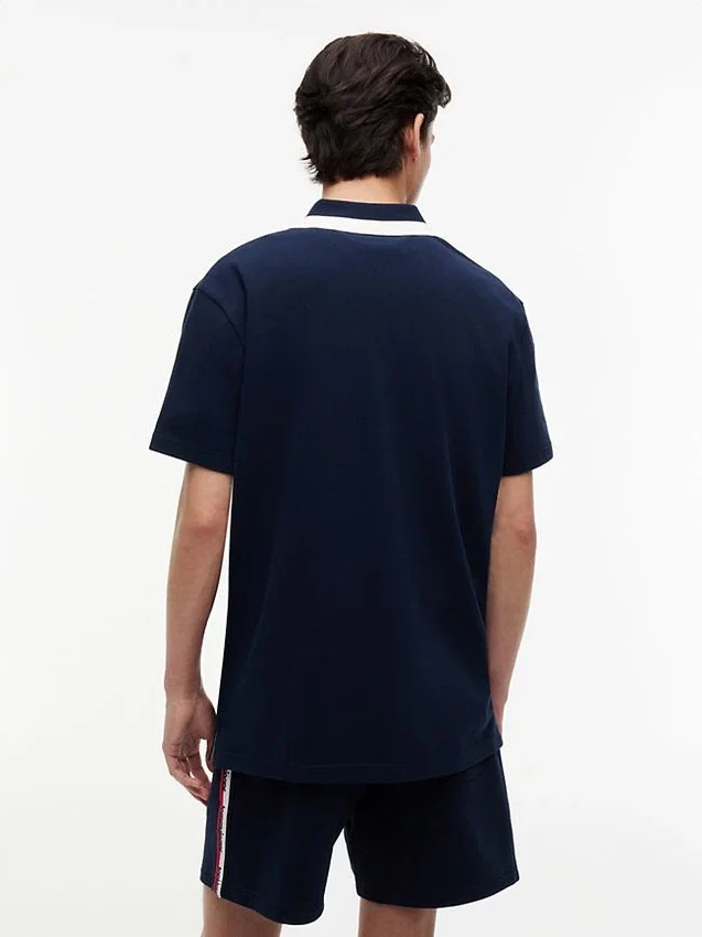 Polo Tommy Jeans Relaxed con cremallera de un cuarto Polo Tommy Jeans Relaxed con cremallera de un cuarto