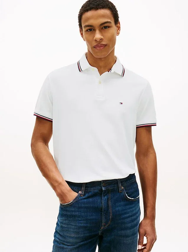 Polo Tommy Wicking de corte regular Polo Tommy Wicking de corte regular