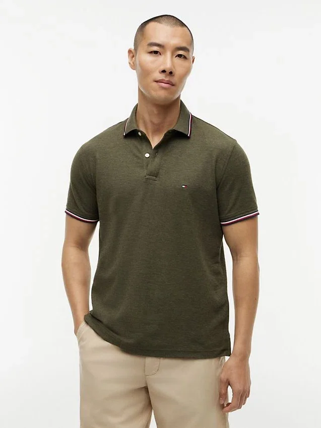 Polo Tommy Wicking de corte regular Polo Tommy Wicking de corte regular