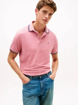 Polo Tommy Wicking de corte regular