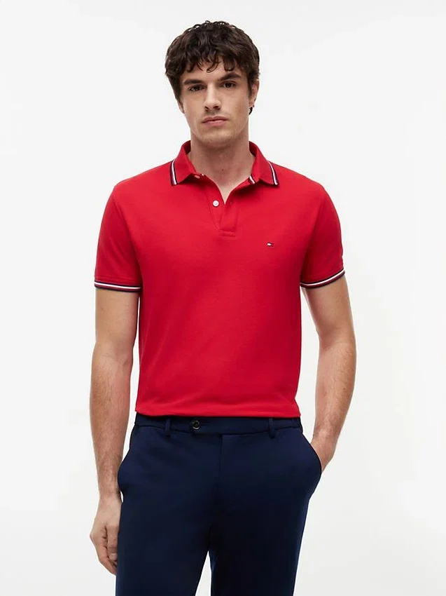 Polo Tommy Wicking de corte regular Polo Tommy Wicking de corte regular
