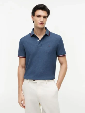 Polo Tommy Wicking de corte regular