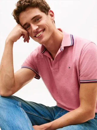 Polo Tommy Wicking de corte regular