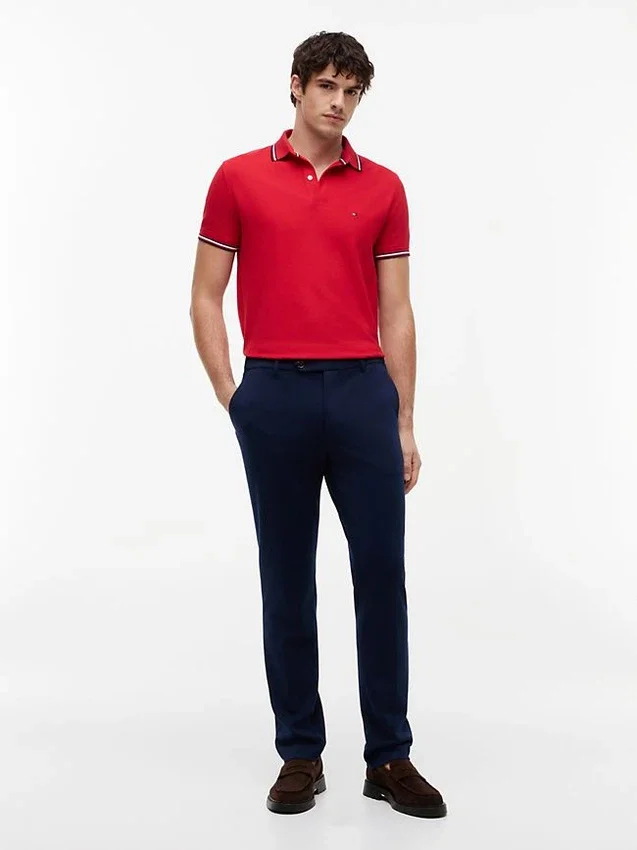 Polo Tommy Wicking de corte regular Polo Tommy Wicking de corte regular