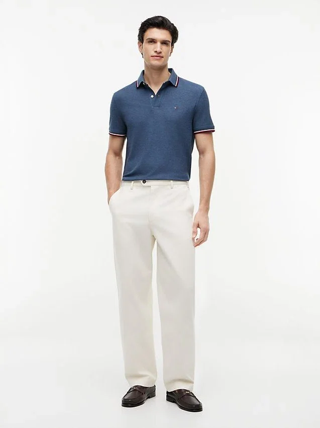 Polo Tommy Wicking de corte regular Polo Tommy Wicking de corte regular