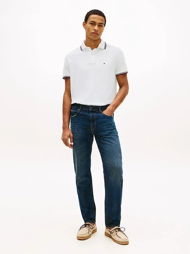 Polo Tommy Wicking de corte regular Polo Tommy Wicking de corte regular