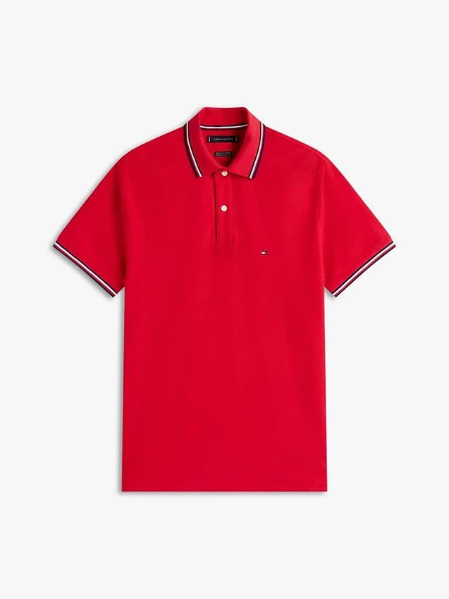 Polo Tommy Wicking de corte regular Polo Tommy Wicking de corte regular