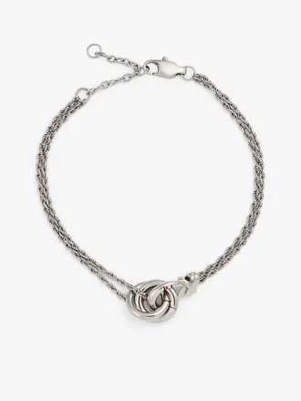 Pulsera de cadena con nudo náutico