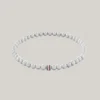 Pulsera de cuentas metálicas a rayas Pulsera de cuentas metálicas a rayas