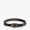 Pulsera de cuero trenzado de estilo náutico