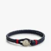 Pulsera de cuero trenzado de estilo náutico Pulsera de cuero trenzado de estilo náutico