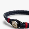 Pulsera de cuero trenzado de estilo náutico Pulsera de cuero trenzado de estilo náutico