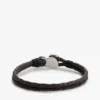 Pulsera de cuero trenzado de estilo náutico