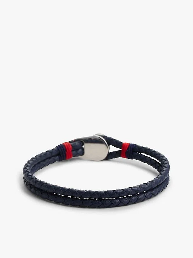 Pulsera de cuero trenzado de estilo náutico Pulsera de cuero trenzado de estilo náutico