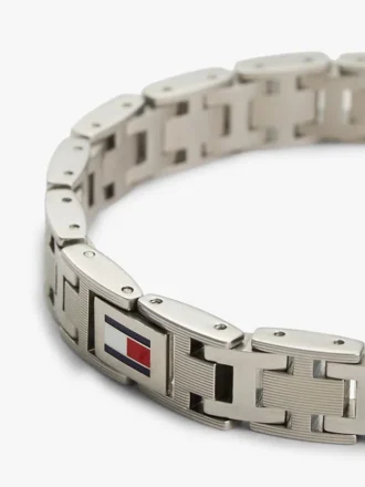 Pulsera de eslabones planos en H