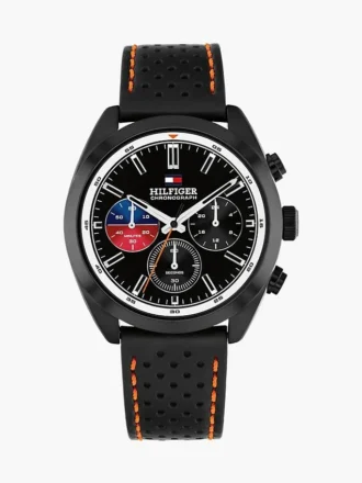 Reloj cronógrafo con correa de piel de 40 mm